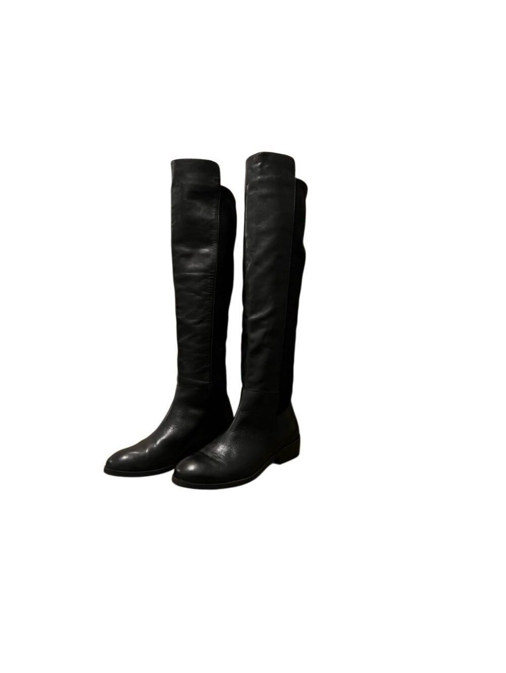 Black Leather 50/50 Riding Boot Over Knee Sole Society Calypso Tall Equestrian 6